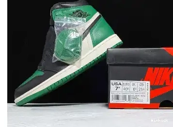 JORDAN PINE AIR HIGH 555088-302 NRG GREEN SAIL-BLACK 1 OG 0608